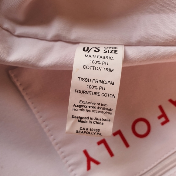 Seafolly Red Beach Bag Tote (CLEARANCE SALE) - Picture 14 of 16